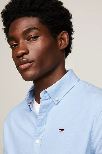 Chemise &agrave; manches longues - bleu - TOMMY JEANS