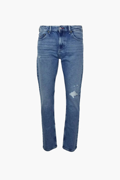 Jean &agrave; coupe carrot - bleu