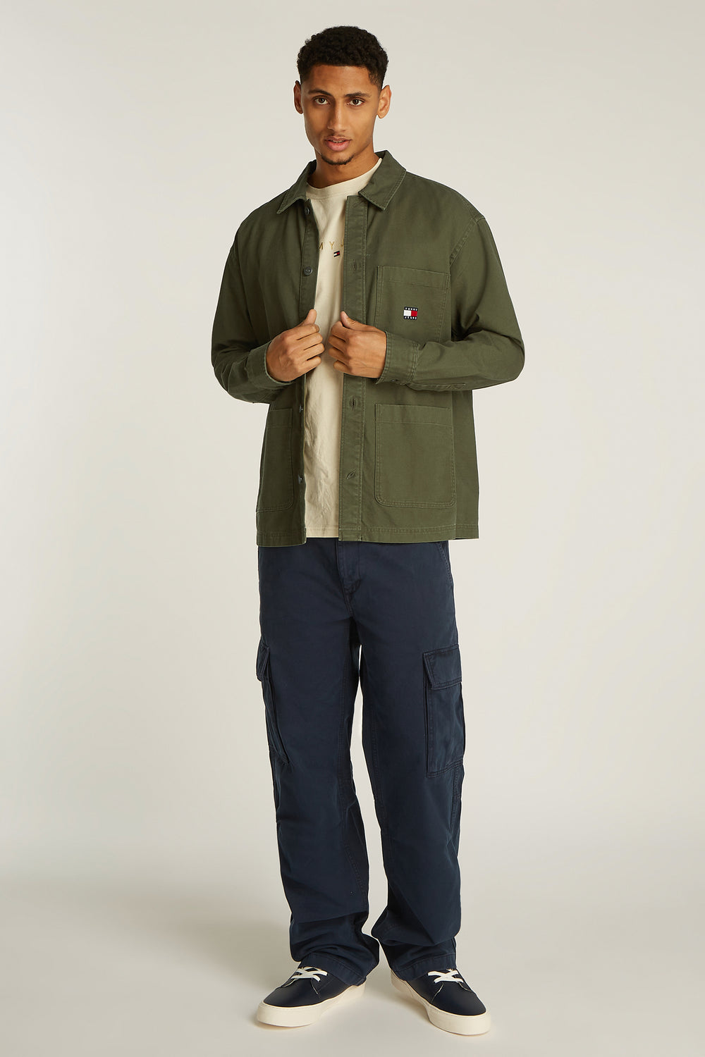 Chemise (manches longues) Vert - TOMMY JEANS