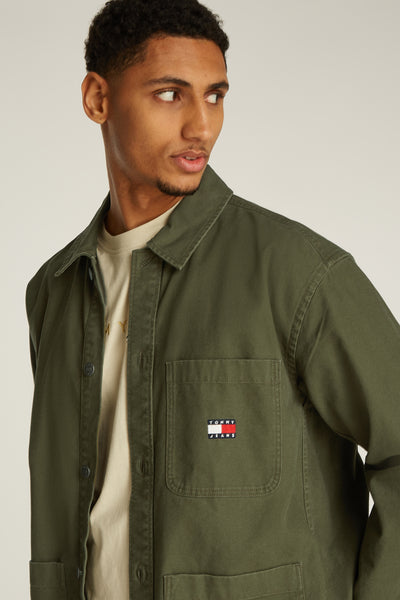 Chemise (manches longues) Vert - TOMMY JEANS