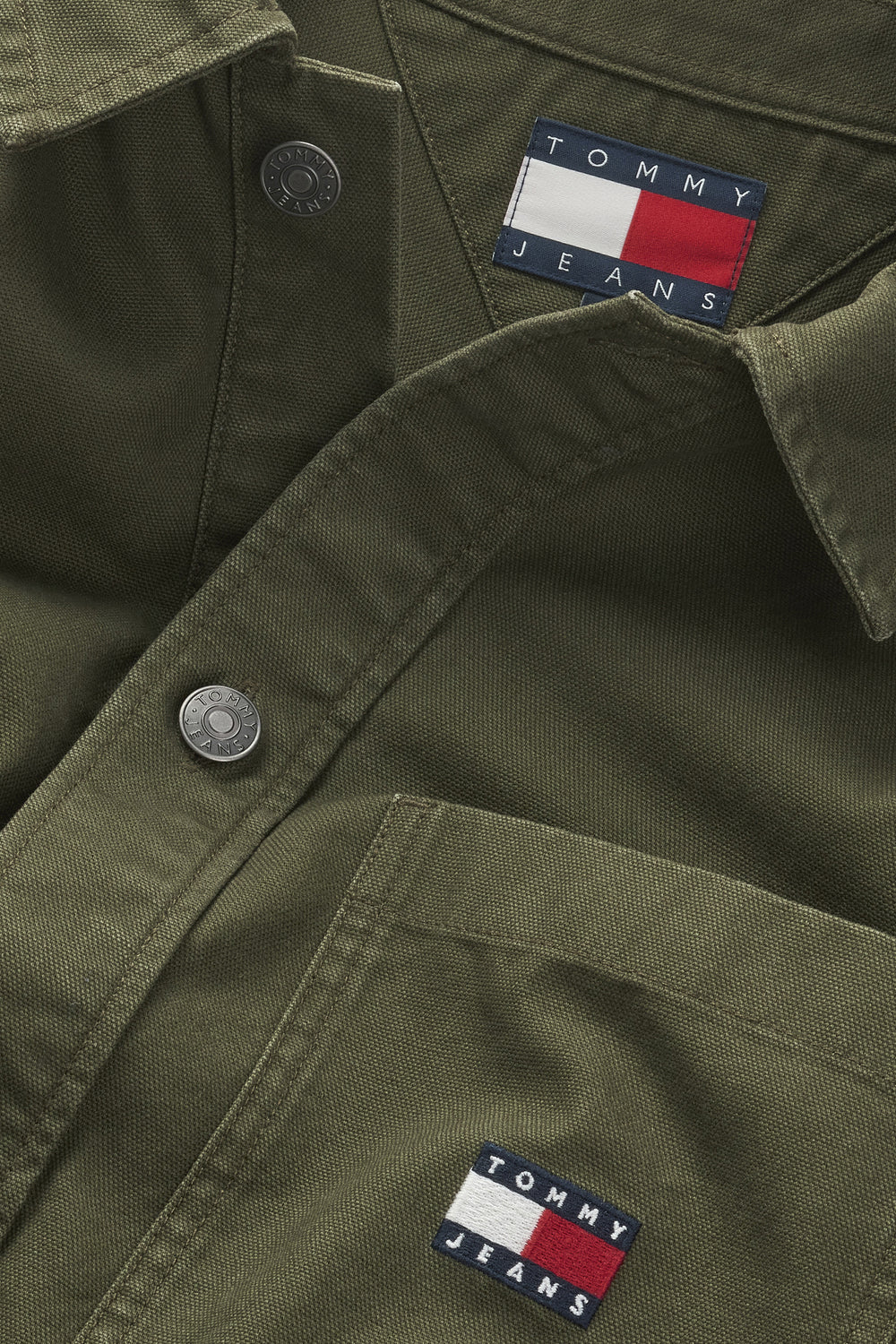 Chemise (manches longues) Vert - TOMMY JEANS