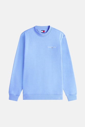 Blauw Tommy Jeans sweatshirt met lange mouwen.