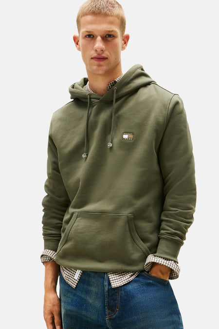 Sweat à capuche vert - TOMMY JEANS