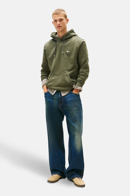 Sweat à capuche vert - TOMMY JEANS