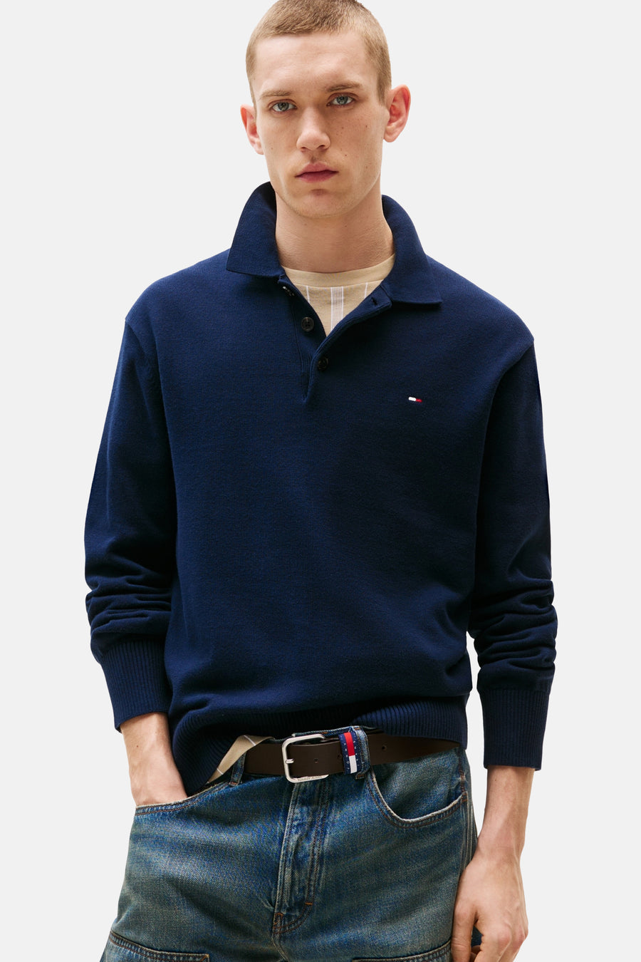 Pull bleu - TOMMY JEANS - TOMMY JEANS