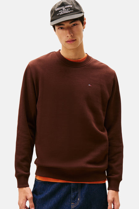 Sweat col O brun - TOMMY JEANS