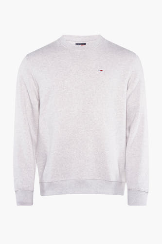 Gilet gris de TOMMY JEANS, avec un petit logo sur la poitrine.