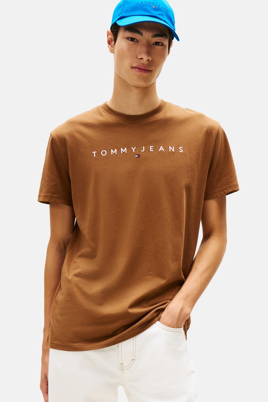 T-shirt à manches courtes - brun - TOMMY JEANS - 1