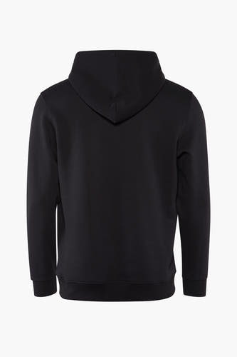 Pull-over noir avec capuche de TOMMY JEANS, vu de dos.