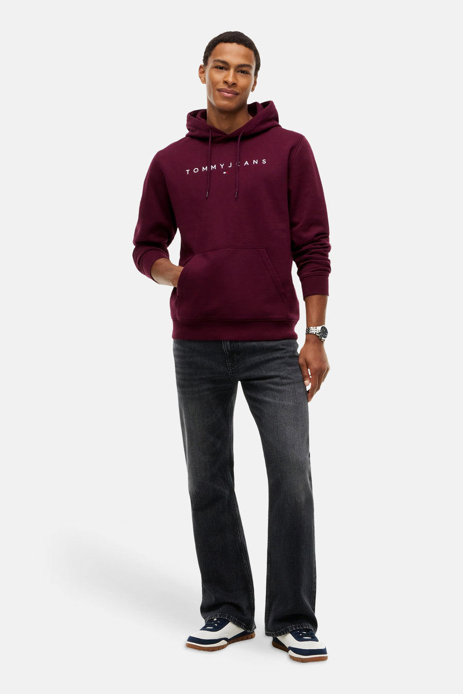 Sweat à capuche mauve - TOMMY JEANS
