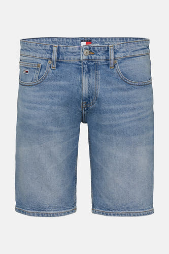 Jean court bleu clair en denim de TOMMY JEANS, avec poches et fermeture à glissière.
