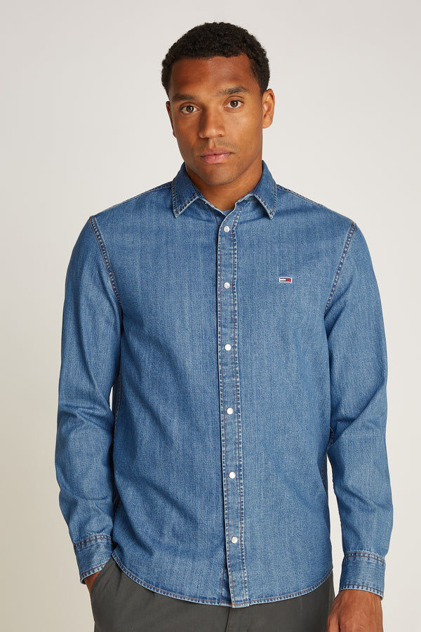 Chemise en jean Bleu - TOMMY JEANS