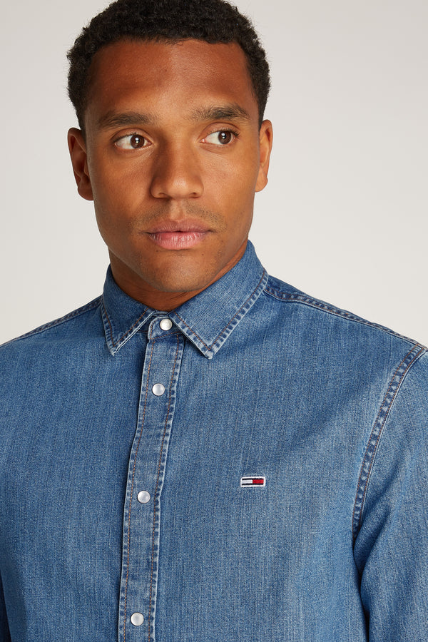 Chemise en jean Bleu - TOMMY JEANS