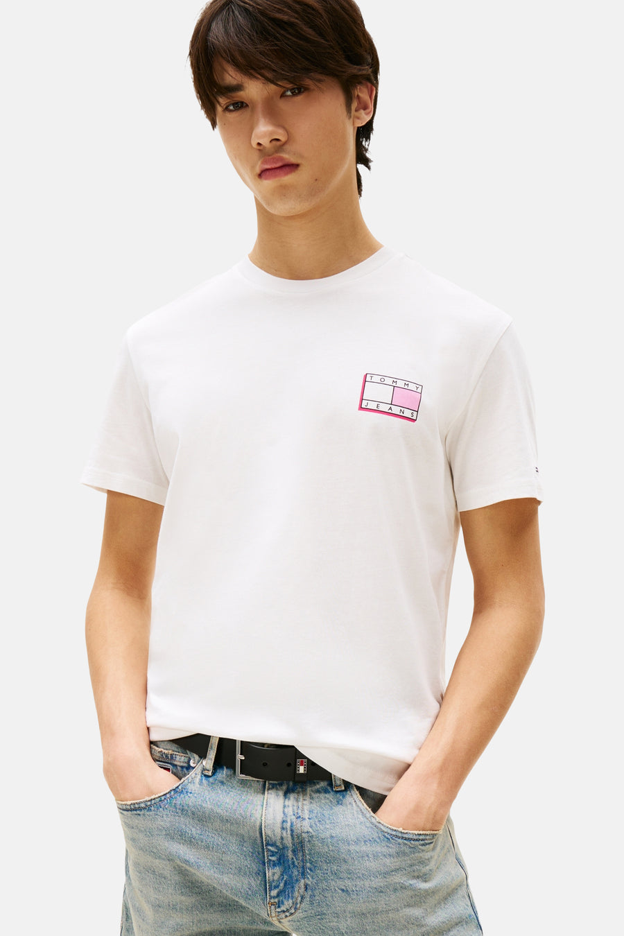 T-shirt à manches courtes - Écru - TOMMY JEANS