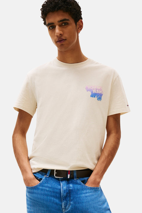 T-shirt (manches courtes) Beige - TOMMY JEANS
