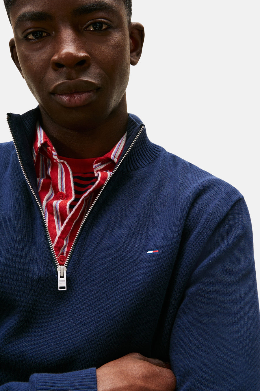 Sweat col roulé bleu - TOMMY JEANS