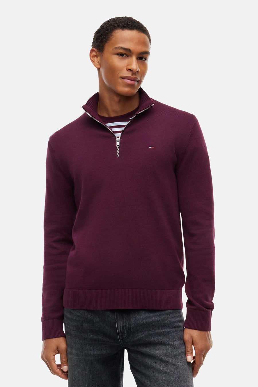 Pull à col roulant - Bordeaux