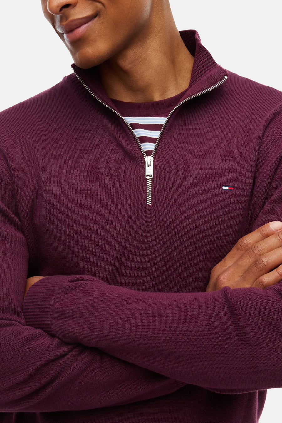 Pull à col roulant - Bordeaux