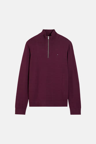 Pull à col roulant - Bordeaux