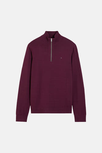 Pull à col roulant - Bordeaux