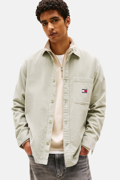 Vert, longues manches de TOMOM JEANSANSANS boutons, poche poitrine et logo.