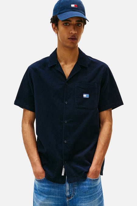 Chemise (manches courtes) Bleu - TOMMY JEANS