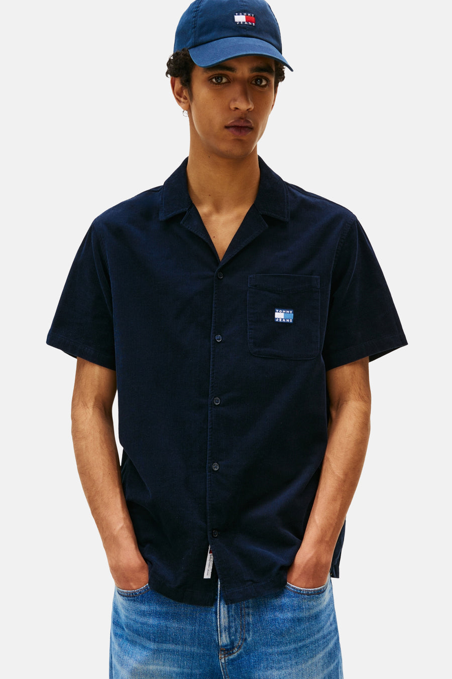 Chemise à manches courtes - bleu - TOMMY JEANS