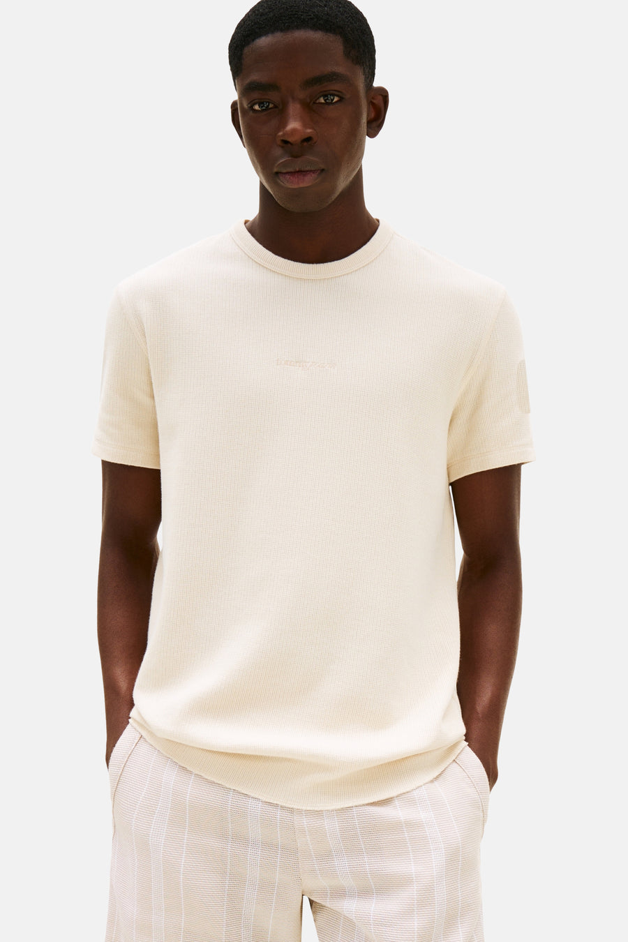 T-shirt à manches courtes - beige - TOMMY JEANS