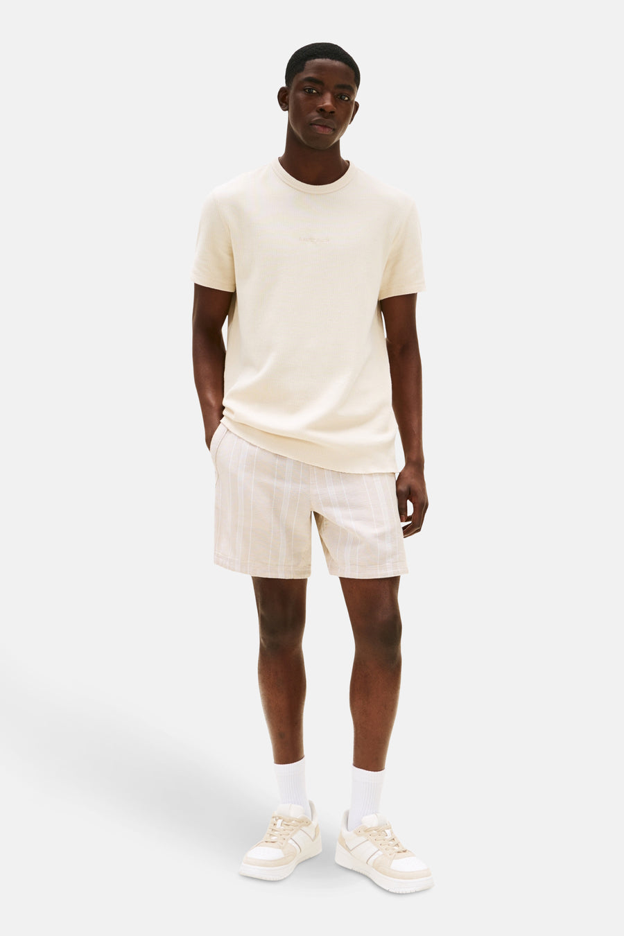 T-shirt à manches courtes - beige - TOMMY JEANS