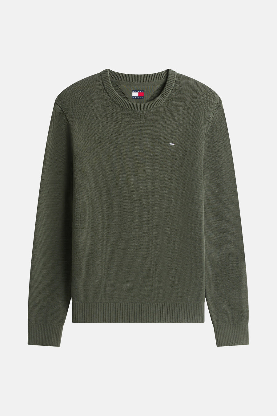 Pull à col rond - vert - TOMMY JEANS