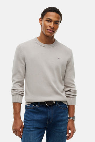 Pull col O beige - TOMMY JEANS