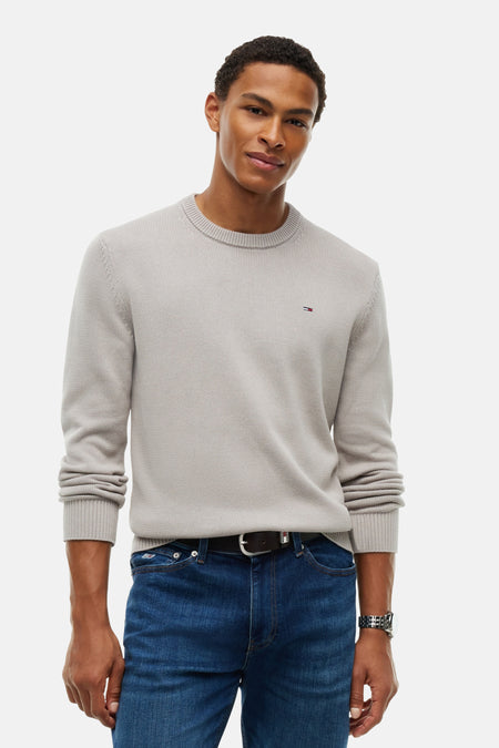 Pull col O - beige