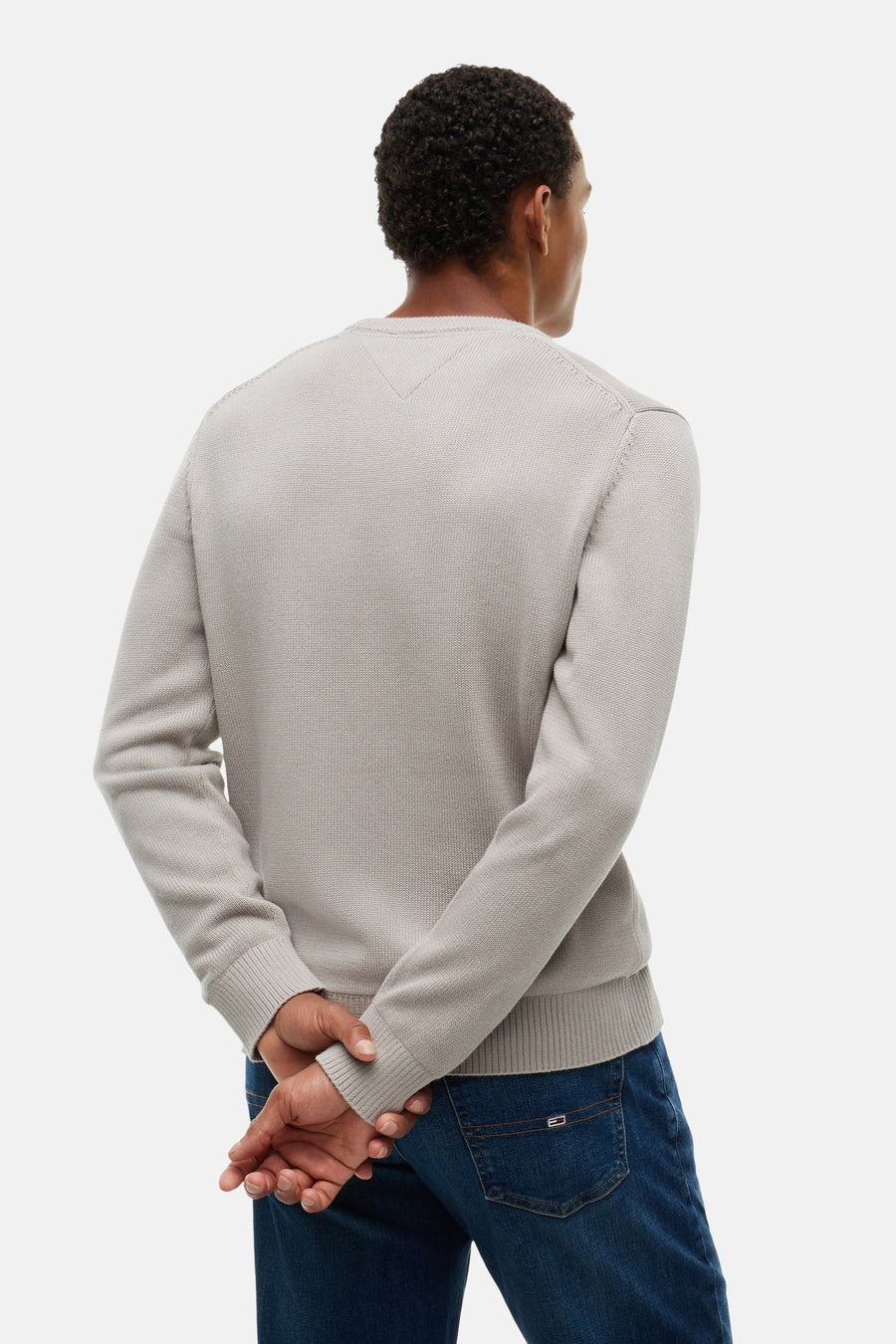 Pull col O beige - TOMMY JEANS