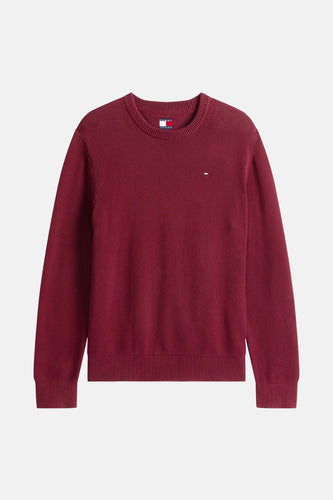 Pull à col rond - Bordeaux - TOMMY JEANS