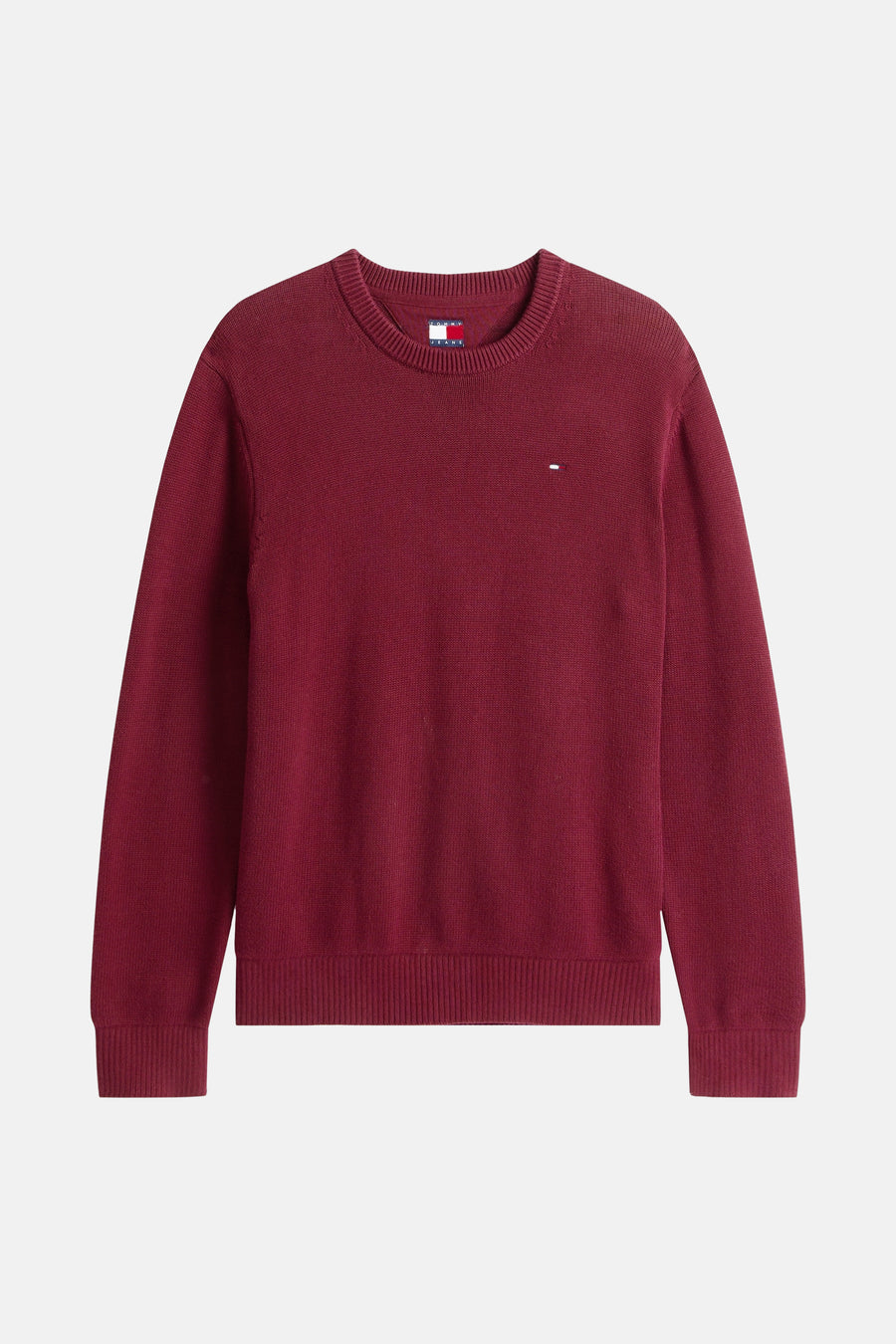 Pull à col rond - Bordeaux - TOMMY JEANS