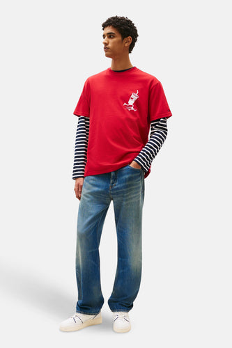 T-shirt à manches courtes - rouge - TOMMY JEANS