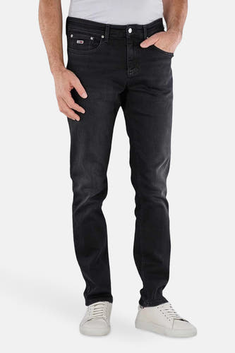 Jean slim noir Tommy Jeans, sans autres détails.