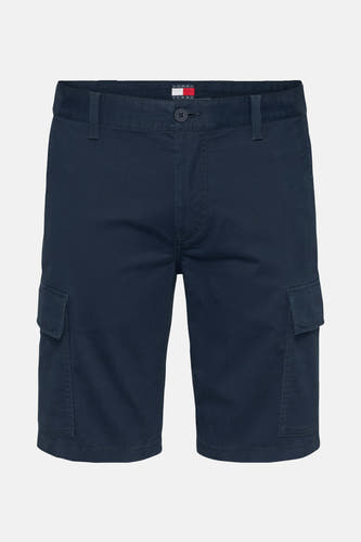 Shorts bleus de TOMMY JEANS, avec des poches cargo et une fermeture à bouton.