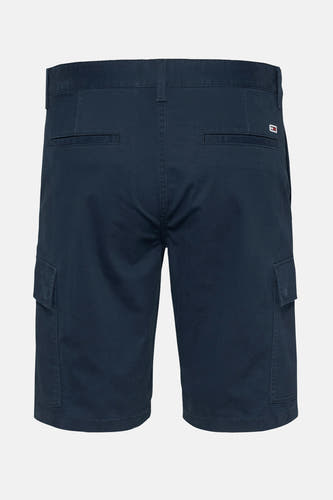 Shorts bleus de TOMMY JEANS, avec poches cargo et poches arrière.
