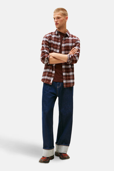 Chemise à manches longues - brun