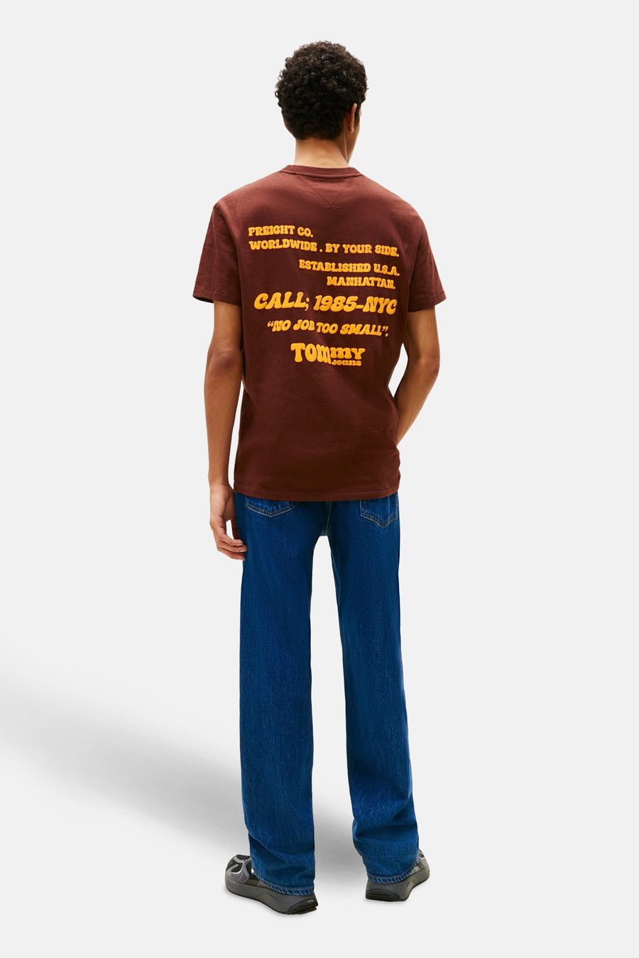 T-shirt à manches courtes - brun - TOMMY JEANS