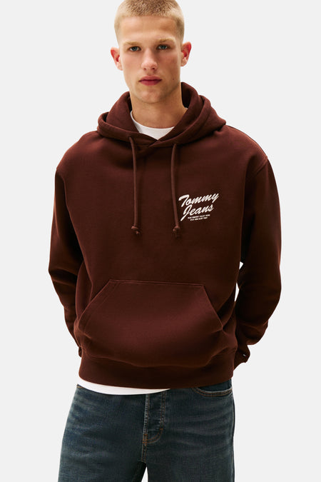 Sweat à capuche brun - TOMMY JEANS
