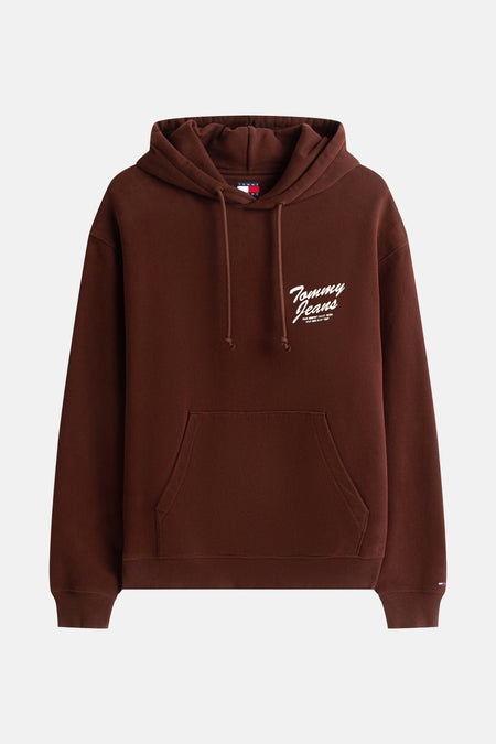 Sweat à capuche brun - TOMMY JEANS