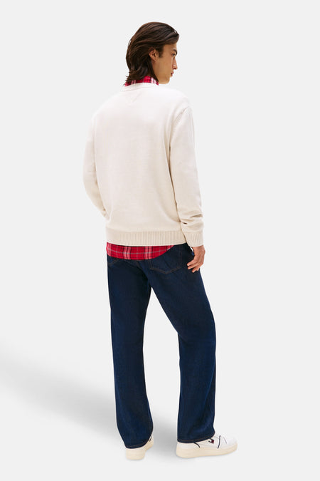 Pull à col rond - écru