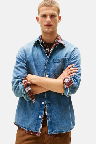 Chemise en jean - mid blue denim - TOMMY JEANS