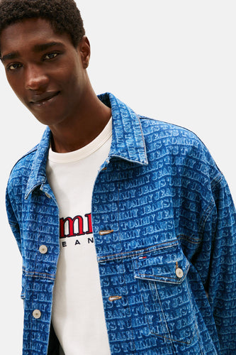 Veste en jean - mid blue denim - TOMMY JEANS