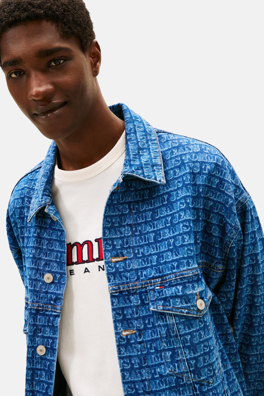 Veste en jean - mid blue denim - TOMMY JEANS
