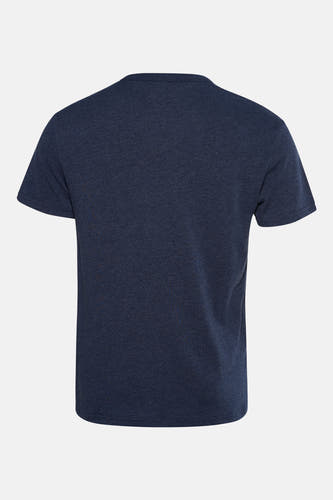Blauw T-shirt met korte mouwen van TOMMY JEANS, effen en met een fijne textuur.