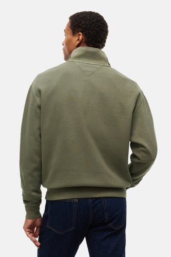 Sweat col O vert - TOMMY JEANS