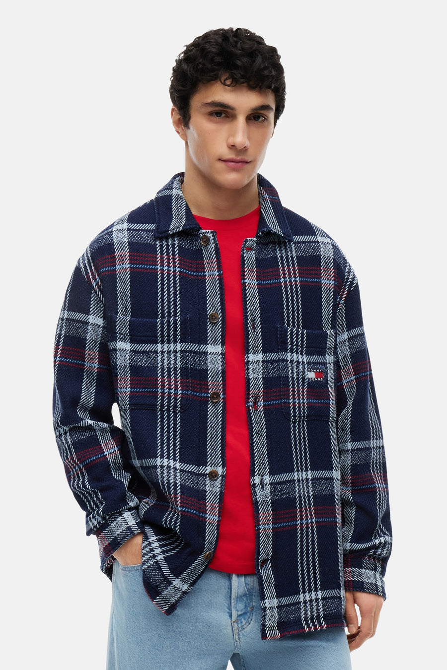Chemise (manches longues) bleu - TOMMY JEANS